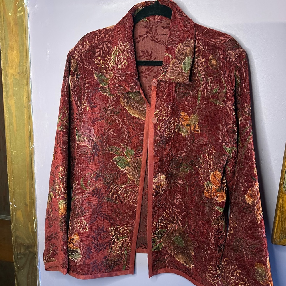 Vintage Reversible Tapestry Jacket Blazer